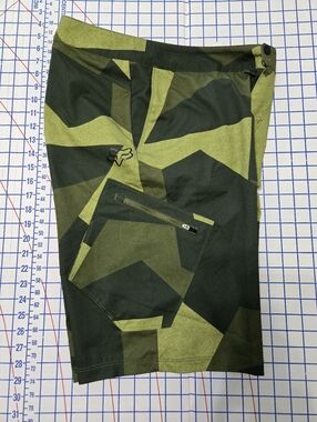 Fox Racing Green Camo Mountain Bike Shorts